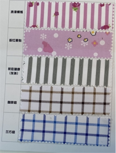 KY T65/C35 32*32 130*70 Weight 155+/-5g/㎡ Width 160cm/63″ Polyester-cotton twill printed fabric 45 degree